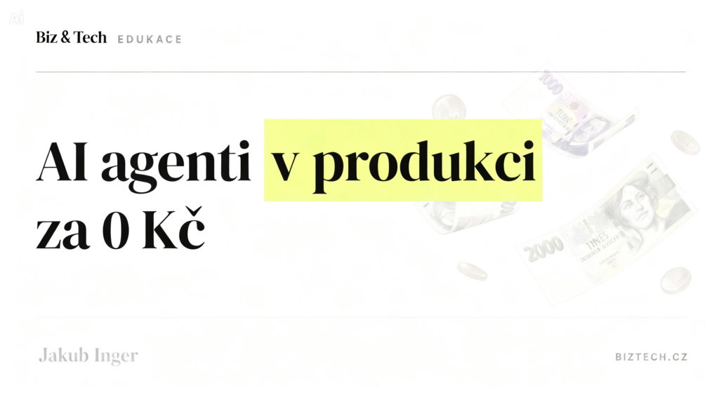 AI agenti v produkci: proč nejlepší automatizace stojí pár korun a nikdo o ní neví